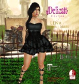 #PROMO#Delicatt Couture - Lena mini dress - Gothic