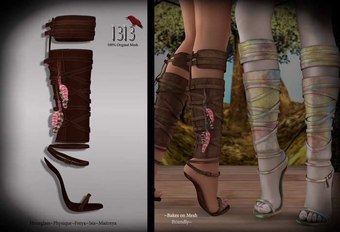 (*<*) 1313 Kammira Sandals - Chocolate