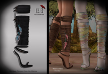 (*<*) 1313 Kammira Sandals - Black Leather