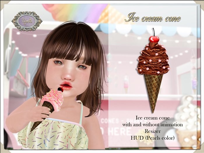 Hanta - Ice cream cone - Chocolate (Add to unpack)