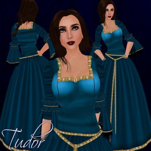 [K~*~S] Tudor - Gown - Aqua