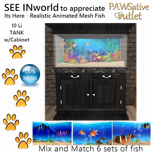 Black Cabinet Fish Tank