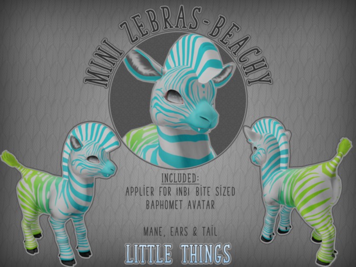 Little Things: Mini Zebras // Beachy