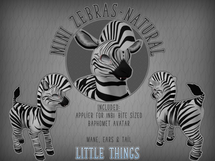 Little Things: Mini Zebras // Natural | RETIRED