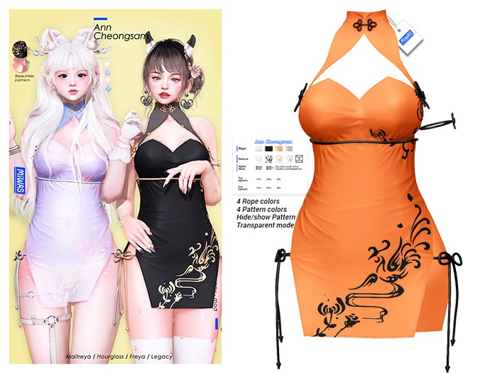 MIWAS / Ann Cheongsam #Orange