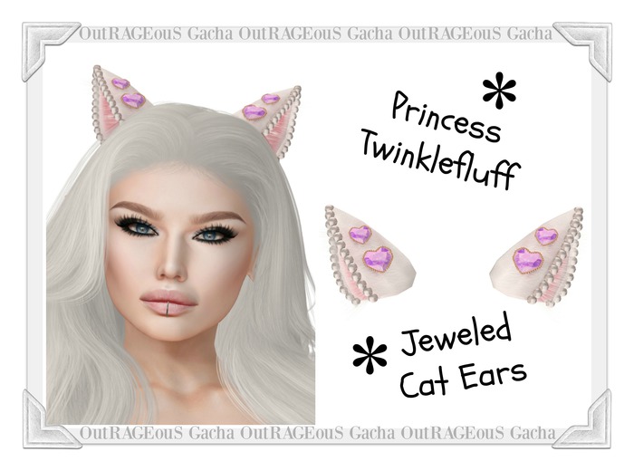 +Half-Deer+ Princess Twinklefluff - Kitty Ears - Amethyst