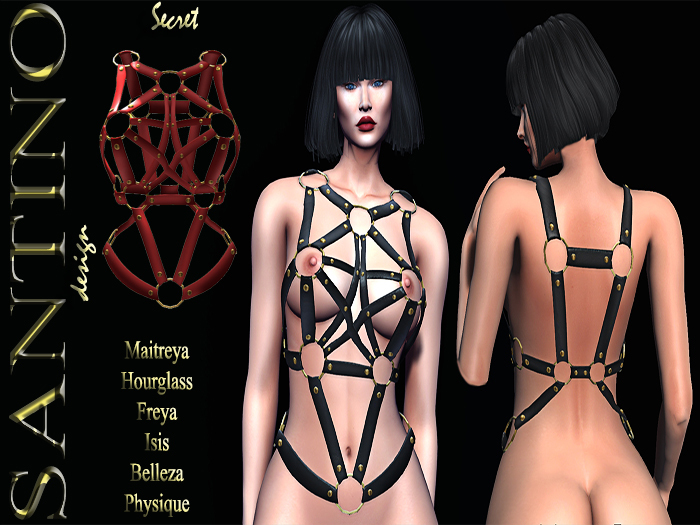Santino Design-Chain Harness-Red
