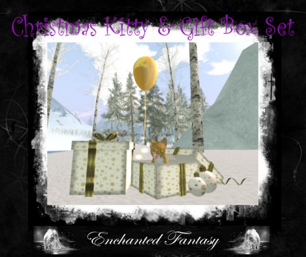 Christmas Kitty ~ Animated Kitten & Gift Box Set