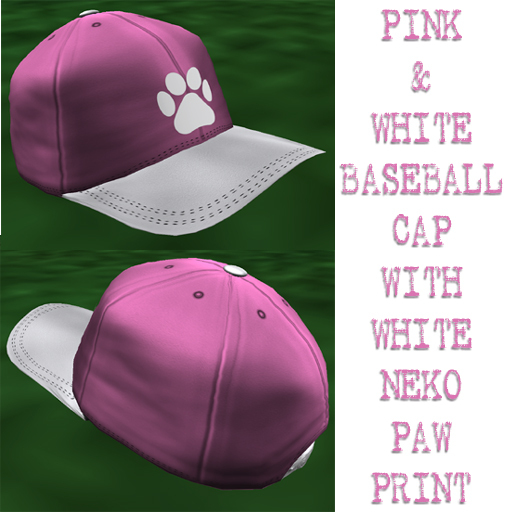 PINK & WHITE NEKO CAP