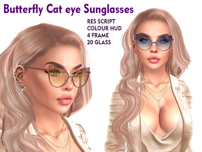 Graphit Design. Butterfly Cat eye Sunglasses