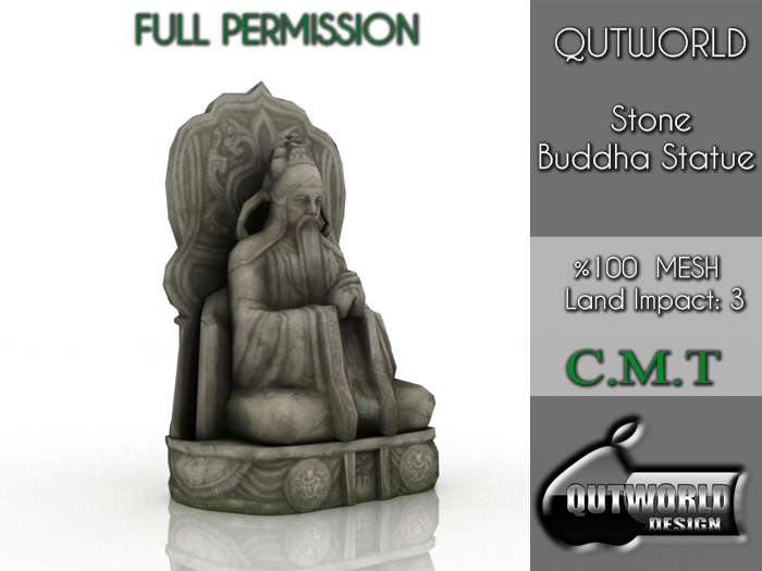 .::QUTWORLD STONE BUDDHA STATUE::. UNPACK BOX