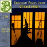 BGH9 Halloween Window Insets -  Witch Triptch