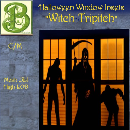 BGH9 Halloween Window Insets -  Reaper
