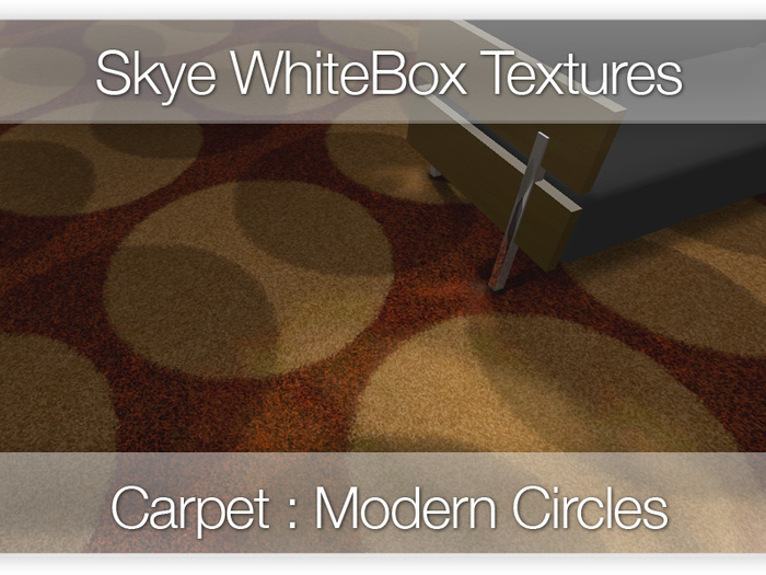 Modern Carpet : Circles - 100 Skye WhiteBox Full Perms Textures 