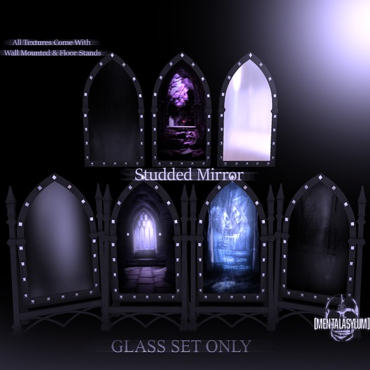 [MA] - Studded Mirror Glass Set