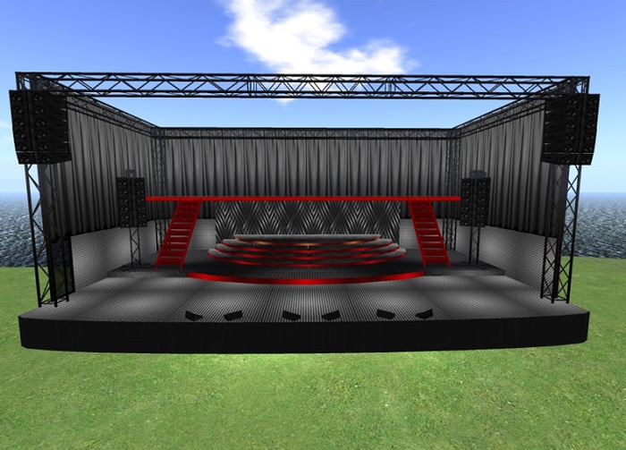 Metal Rock Band Stage
