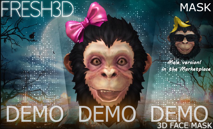 Fresh3D Party Monkey Female-DEMO