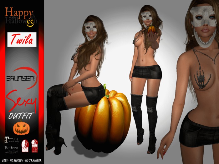 Brunsen! Twila Sexy Costume Halloween Complete