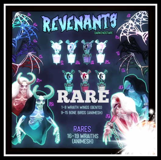 18. darkendStare. Revenants  / bird wraith [green] RARE