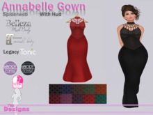 Annabelle Gown With Hud Spiderweb