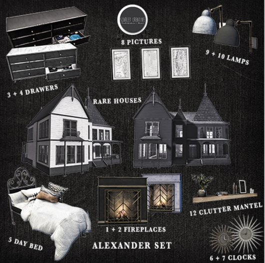 Scarlet Creative 3. Alexander Drawers White MT Box