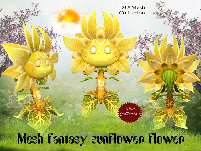 Mesh spellbound sunflower flower