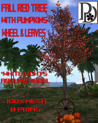 !PD-FallTree Red and Decor