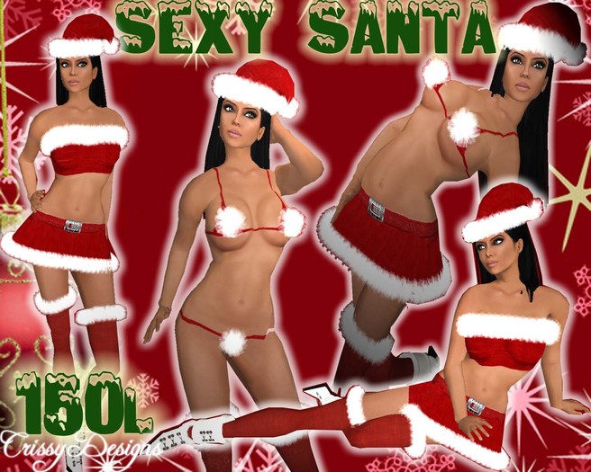Second Life Marketplace - **Sexy Santa**Outfit by Crissy Designs