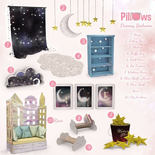 [P] Pillows, Dreamy BR: Ceiling Decor
