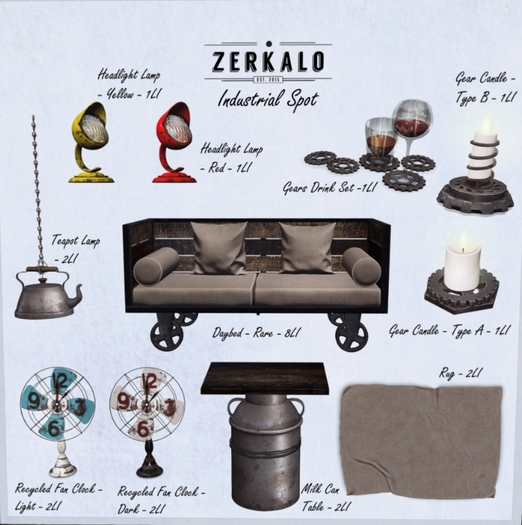 [ zerkalo ] Industrial Spot - Headlight Lamp - Red