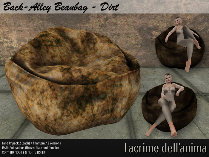 (BOX) Back-Alley Beanbag Set - Dirt
