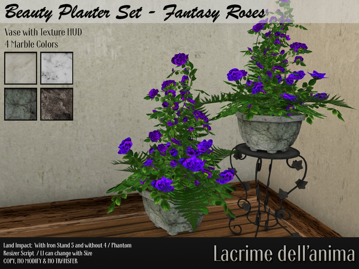 Beauty Planter Set - Fantasy Roses