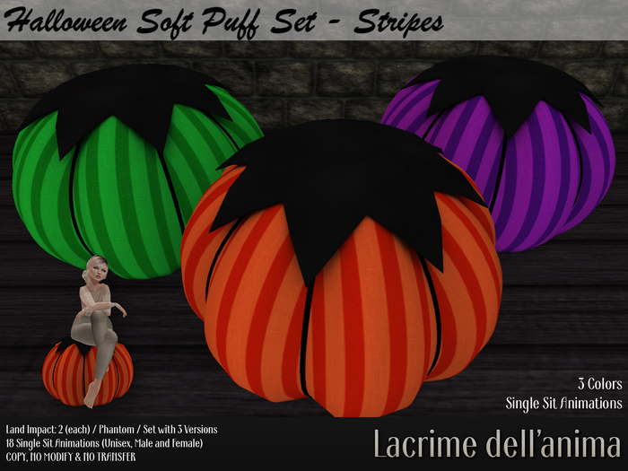 Halloween Soft Puff Set - Stripes