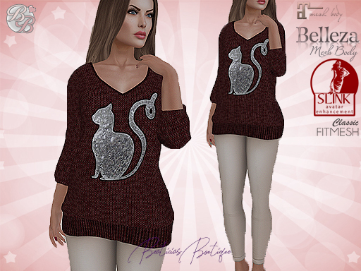 Brown - Beige Cat Outfit