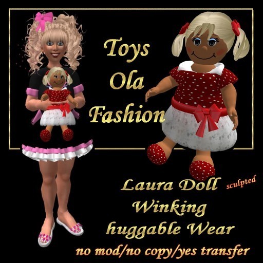 Laura Doll ,winking,huggable wear(red)(K)