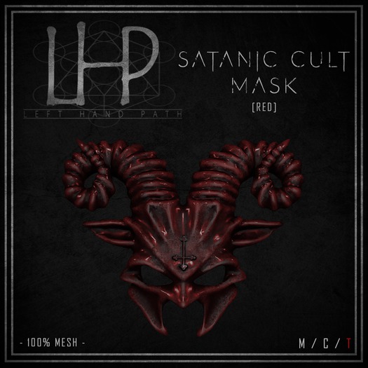 [LHP] Satanic Cult Mask [Red] [Add/Wear]