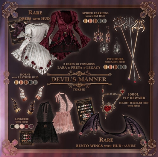 toksik - Devil's Manner Horns (Silver)