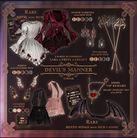 toksik - Devil's Manner Horns (Bronze)