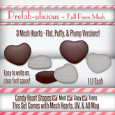 Prefab-ulicious Full Perm - Heart Shapes {Unpacker}