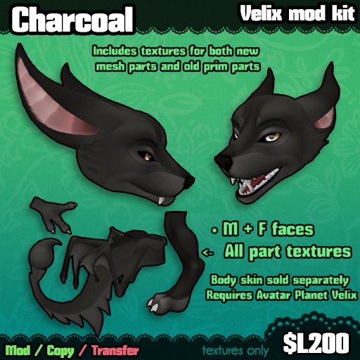 Ferine : Charcoal - Velix