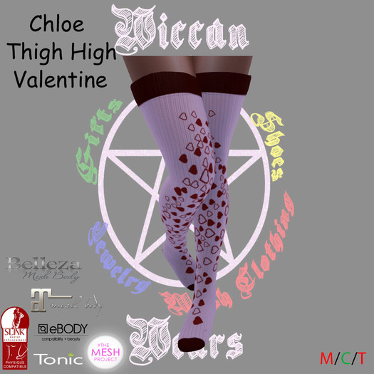 ~WW~ Chloe Valentine Thigh Highs