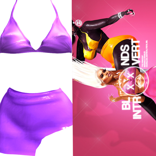 <BLONDSxVERT: PVC PRINCESS - PURP ->
