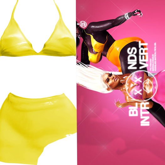 <BLONDSxVERT: PVC PRINCESS - LEMON ->