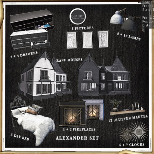 Scarlet Creative 3. Alexander Drawers White MT Box