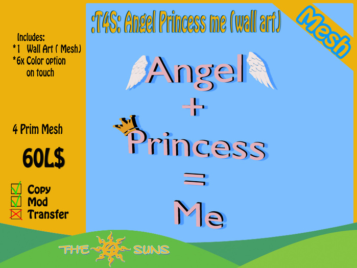 :T4S: Angel Princess me (wall art)