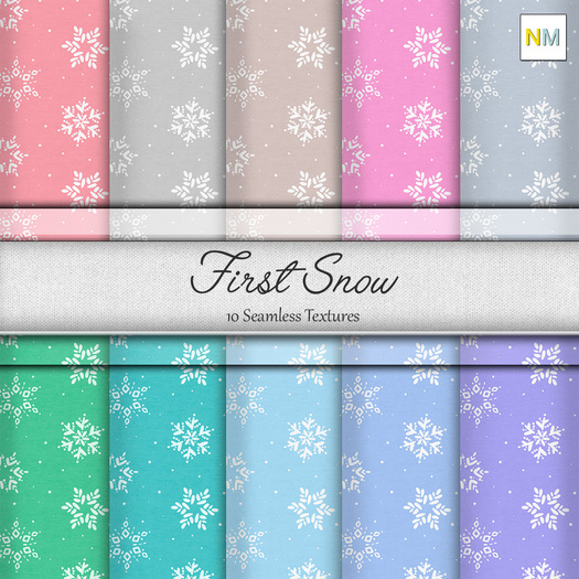First Snow 10 Seamless Fabric Winter Textures NM