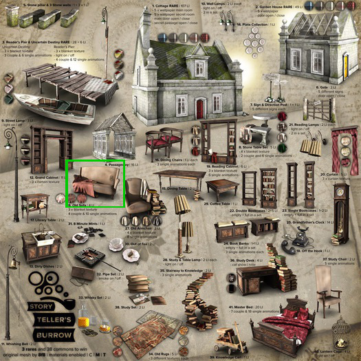 26 - 8f8 - Storyteller's Burrow - Old Sofa