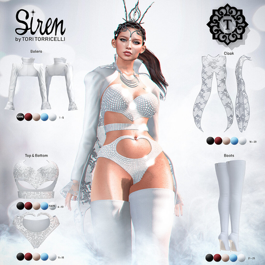 TORI TORRICELLI // #02 // Siren // Bolero // Black // RARE