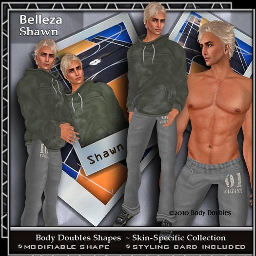Body Doubles Male Shape for Belleza Shawn Skin