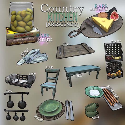 [Kres] Country Kitchen - Lemons - RARE